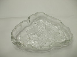Christmas Holidays Glass Dish Angel With Trumpet - $15.99