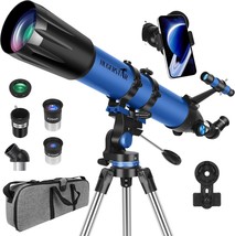 HUGERSTAR Telescope, 90mm Telescope with 800mm Refractor for Adults &amp; Kids - $1,752.16 MXN