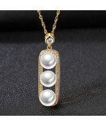 S925 Sterling Silver Necklace Women Fashion Pod Type Silver 8-9Mm Freshw... - $31.00