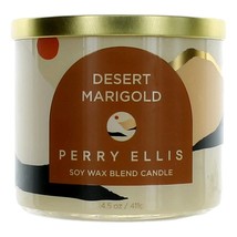 Perry Ellis 14.5 oz Soy Wax Blend 3 Wick Candle - Desert Marigold - £28.74 GBP