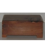 Vintage Cedar Wooden Hinged Lid Trinket Jewelry Treasure Box As-Is - £7.04 GBP