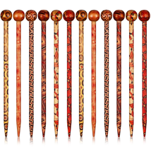 Cindeer 12 Pieces Boho Vintage Wooden Retro Hair Sticks, Decorative Diff... - £9.03 GBP