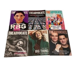 The Advocate Gay LGBTQ Magazine 2020 2021 Lot 6 Issues RBG Ruth Bader Ginsburg - £23.50 GBP