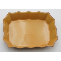 Cerutil Stoneware Casserole 12&quot; x 9&quot;, Baking Dish Sienna Fluted Edge Por... - $31.19