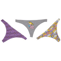 Rugrats Angelica 3-Pack Women&#39;s Thongs Multi-Color - £21.33 GBP
