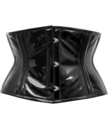Shiny  Vinyl Under bust Corset Steel Boned Heavy duty hourglass for tran... - $47.36 CAD+