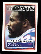 1983 Topps #123 Harry Carson Exmt Ny Giants Hof *X37256 - £1.53 GBP
