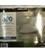 Kirkland Signature 680 Thread Count 6-piece Sheet Set, Queen White  - $54.45