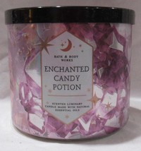Bath &amp; Body Works 3-wick Scented Candle Enchanted Candy Potion w/ Essential Oils - £31.59 GBP