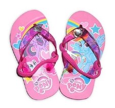 My Little Pony Toddler Girl&#39;s Pink Beach Flip Flops Sandals Size 5-6 NWT - $9.59