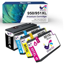 4 Combo Pack 950Xl 951Xl Ink Inkjet +Chip For Hp Officejet Pro 8100 251Dw M276Dw - $34.99