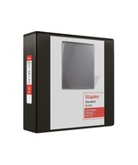 4&quot; Staples Standard View Binder with D-Rings Black 976181 - £19.65 GBP