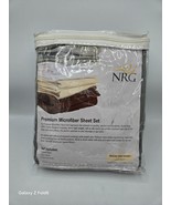 NRG Microfiber Fitted Sheet Set 3 Piece Massage 100% Double Brushed Poly... - $39.59