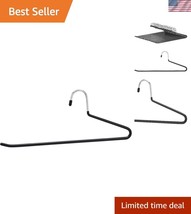 Open-Sided Metal Hangers - 30-Pack Rubber-Coated for Organizing Pants an... - $39.00