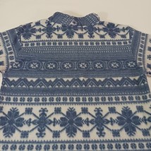 Pebble Court Men's White & Blue 3/4 Sleeve Pullover Sweatshirt Size Medium image 11