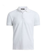 White Men&#39;s Causal Cotton Polo Dri-Fit T Shirt Jersey Short Sleeve Sport... - £17.46 GBP