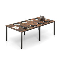 8 FT Conference Room Table Large Meeting Table Seats up to 10 People-Rustic Brow - $319.49