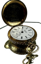 Waltham 14K Gold GF 1890 Pocket Watch Mens Antique American Hunters Case - £243.33 GBP