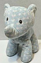 Gund Lolly Plush Blue White Polka Dot Elephant Friends 4050497 Ribbon Tail 8 In - £15.34 GBP