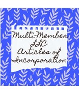 Multi-Member LLC Articles of Incorporation, Drafted by an Attorney. - £176.28 GBP