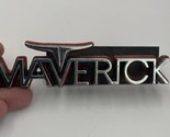 Vintage 1970’s Ford Maverick Emblem Nameplate Badge With Orange Accent - $85.45