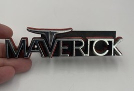 Vintage 1970’s Ford Maverick Emblem Nameplate Badge With Orange Accent - £67.12 GBP