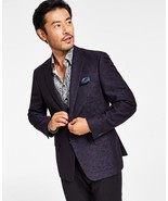 Alfani Men&#39;s Slim-Fit Jacquard Blazer in Navy-36R - $59.99