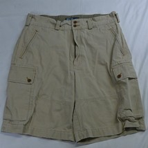 Polo Ralph Lauren 34 x 10&quot; Khaki Distressed Fatigue Cargo Shorts - $34.99