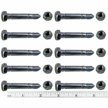 10 Pack Shear Pins &amp; Nuts For Ariens 510015, 51001500 - £8.68 GBP