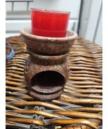 Vintage Hand Carved  Soapstone Tea Candle Incense Diffuser 4" - $15.83