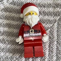Lego Holiday Event Christmas Santa With Gray Bushy Eyebrows Minifigure h... - $4.26