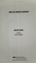 1988 Ford Mustang Electrical Wiring Diagrams  Manual EWD OEM Fold Out - £19.97 GBP