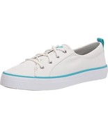 Sperry Women&#39;s Crest Vibe Seacycled White Canvas Sneaker Size 10 - $39.60