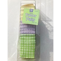 Amscan Mini Favor Pails 12 Pails Pcs Multicolor Paper Gift Packaging Bab... - $7.95