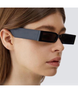 Rectangle Frame Fashion Sunglasses Women Hippie Vintage Designer - $20.55 CAD