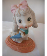 Vintage Homco Porcelain anthropomorphic Poodle Puppy Porcelain Figurine ... - $368.20 MXN
