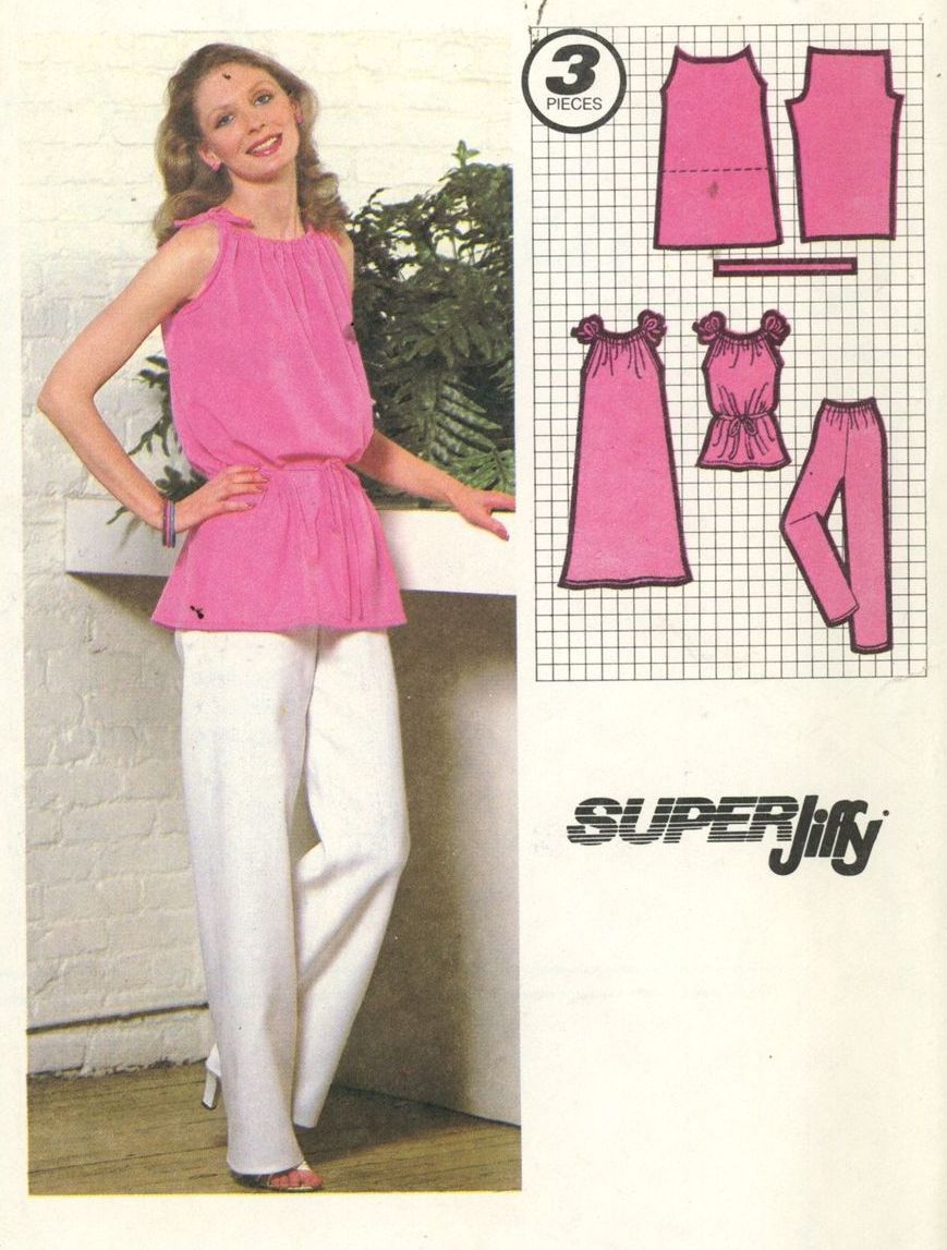 Misses Jiffy Pullover Dress Tunic Pants Simplicity 9028 Pattern Size 10-12 Uncut - $4.00