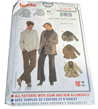 Burda Sewing Pattern 8030 Womans Jacket Coat Size 10 12 14 16 18 20 22 Uncut - $9.90
