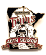 Minnesota Twins 40th Season 1961 2000 MLB Baseball Team Pin Anniversary ... - $238.29 MXN