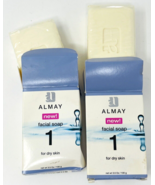 Lot 2 New Old Stock Almay Facial Soap 1 For Dry Skin Bars - $17.99