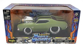 VINTAGE SEALED Maisto Muscle Machine 1969 Chevy Chevelle 1:24 Scale Diecast - £46.59 GBP