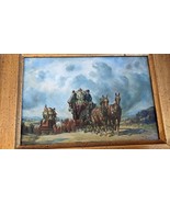ATTRIB/FOLLOWER OF JAMES POLLARD 19TH CENTURY OIL PAINTING - HORSE DRAWN... - €557,93 EUR