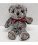 Russ Berrie Soft &#39;N Suede Tippy Teddy Bear 8&quot; Gray Plush Stuffed Animal ... - $799.91 MXN