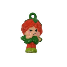Vintage 1980's Hasbro Charmkins Poison Ivy Girl Red Hair Green Leaf Charm - $17.10