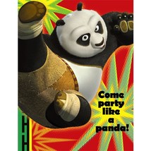 Kung Fu Panda Kaboom Invitations Birthday Party Supplies 8 Invites Per P... - $5.25