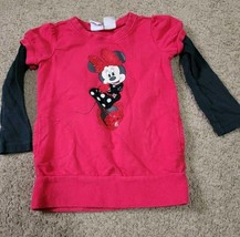24 month girls Red Long Sleeve Minnie Mouse Top - $4.50