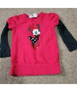 24 month girls Red Long Sleeve Minnie Mouse Top - £3.57 GBP