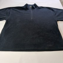 Sun River Dark Men's Black 1/4 Zip Long Sleeve Pullover Sweatshirt Size XL image 6