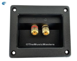 Square Gold Banana Screw Terminal Cup for Car Home Audio Speaker Box Cab... - £7.18 GBP