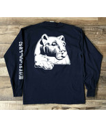 Vintage Penn State Nittany Lions Pro Player Long Sleeve Navy Blue Shirt ... - £31.02 GBP